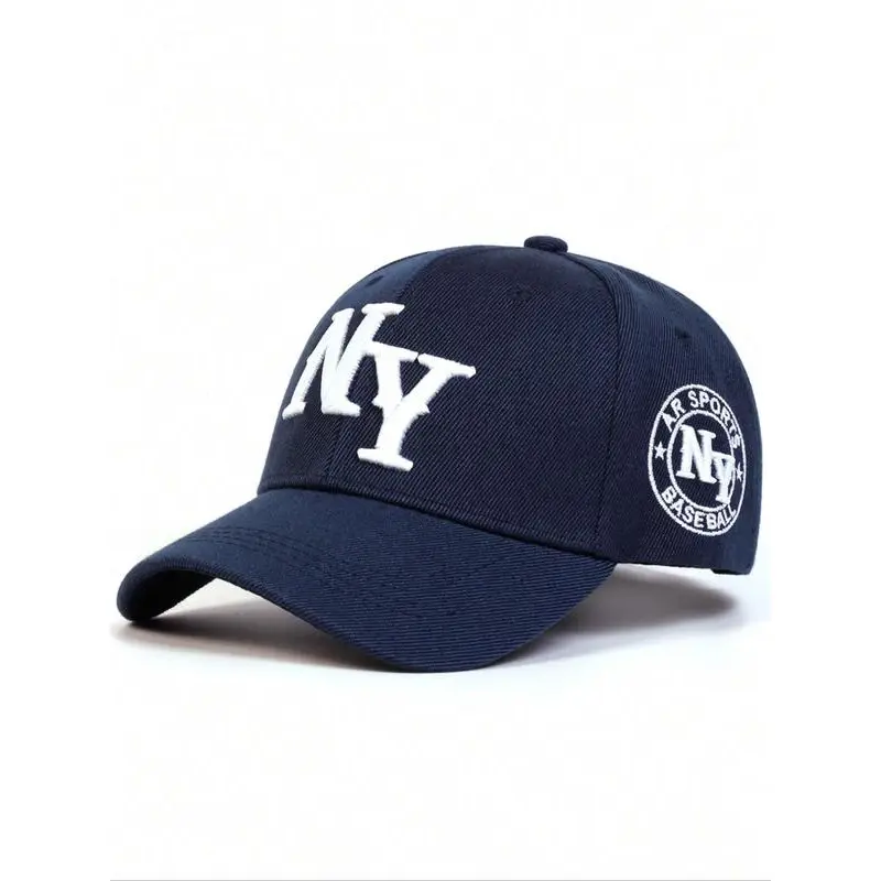 Casual Letter Embroidery Snapback Hat, Unisex Polyester Baseball Cap, Adjustable for Outdoor Travel and Sun Protection, Sunscreen Hat, Letters, One Size