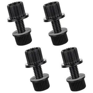 License Plate Bolts 4 Pcs 6mm License Plate Screws Universal Thread Screws Nylon Bolts and Nuts for Motorcycle Cars Trucks Bike Plate Fasteners