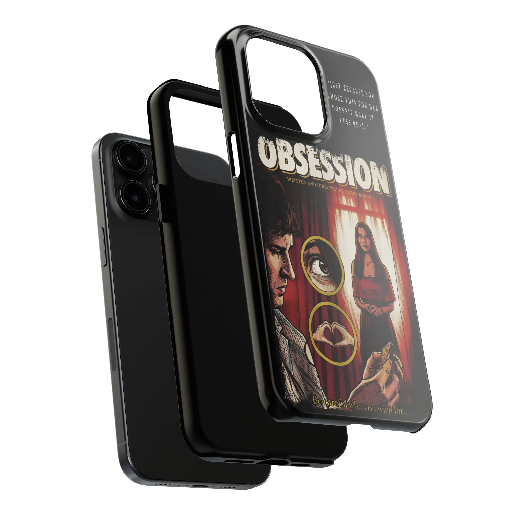 Obsession 2026 Horror Movie Phone Case, Bear Nikki Ian Sarah Phone Cover, Curry Barker Film 17 Air Pro Max