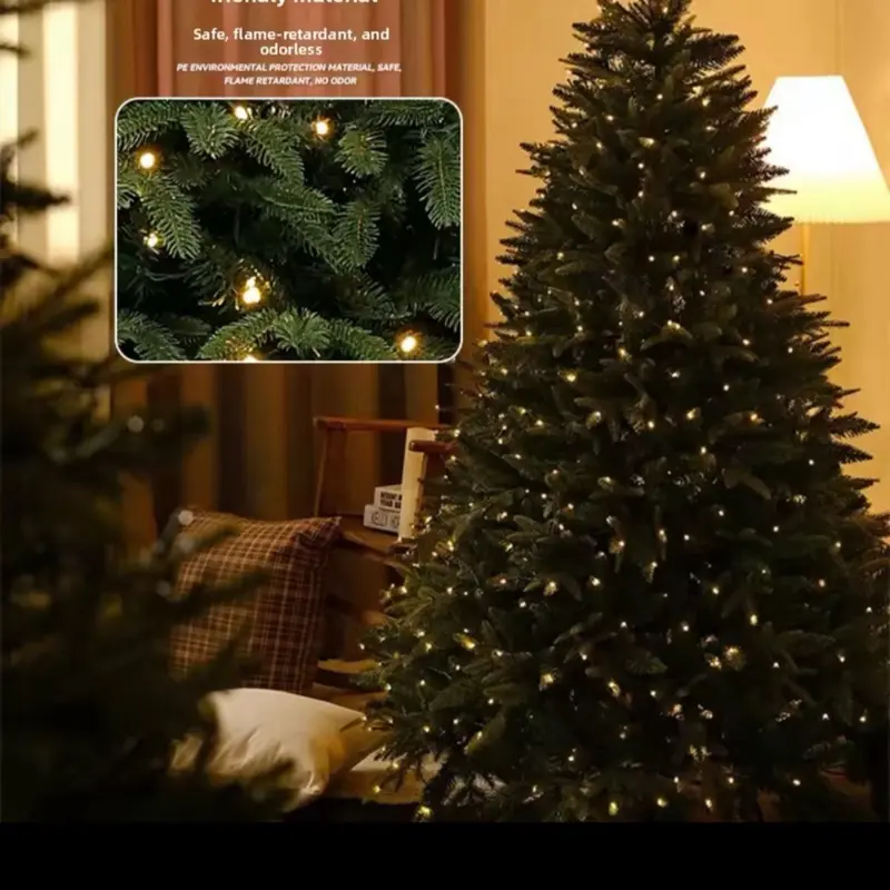 Clear Warm White Christmas Tree Lights - 6.3 ft String of 35 Incandescent Mini Bulbs Multifunctional Lighting Modes, for Decorative, Bedroom, Outdoor, Xmas Twinkle Lights with Green Wire Total 6.6 ft