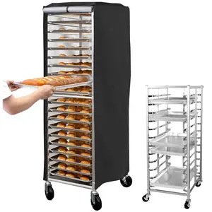 1pc Bun Pan Sheet Rack Cover, Fit Bakery for Home Kitchen Commercial Pizza Rack Cover, Speed Rack Cover Bakers Rack Cover.