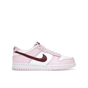 Nike Kid's Dunk Low Pink Foam Red White, from StockX