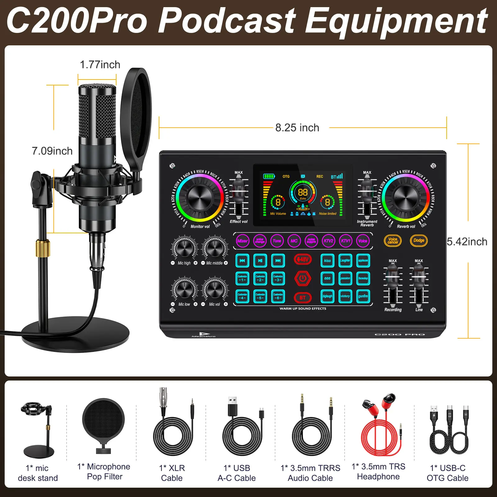 Live Exclusive】 Tenlamp C200PRO-P15 Ultimate Mixing Sound Card