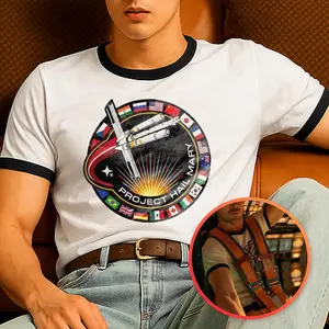 Project Hail Mary Shirt Ringer Tee Mission Patch, Rocky Grace Shirt, Amaze Amazw Amaze, Gift For Fans
