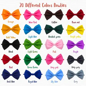 Puppy Bow Ties 20Pack Dog Bowtie Collar Bulk Holiday Cat Collar Grooming Bows for Pet Photography Festival Party Neck Wear Gift - Tools & Hardware.