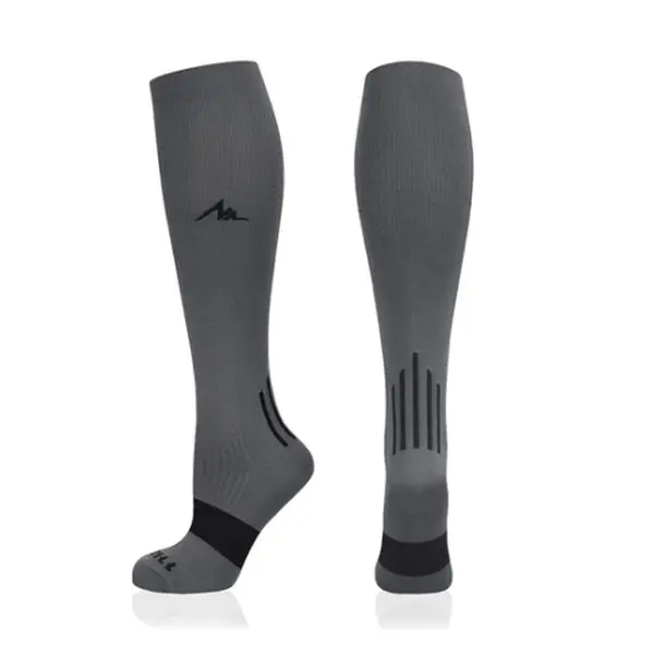 NEWZILL-WOMEN'S 24-SEVEN (20-30MMHG)-Gray with Black Womenswear Sock