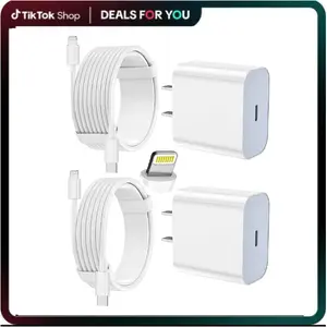iPhone Charger Fast Charging 2 Pack Type C Wall Charger Block with 2 Pack [6FT&10FT] Long USB C to Lightning Cable for iPhone 14/13/12/12 Pro Max/11/Xs Max/XR/X,AirPods Pro