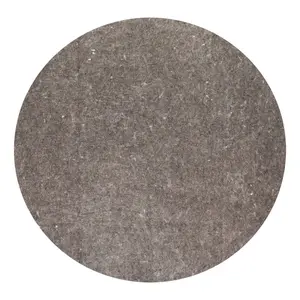 6' Round Premium Surface Rug Pad Gray - Anji Mountain: Skid-Resistant, Recycled Synthetic Fibers, Rubber Backing