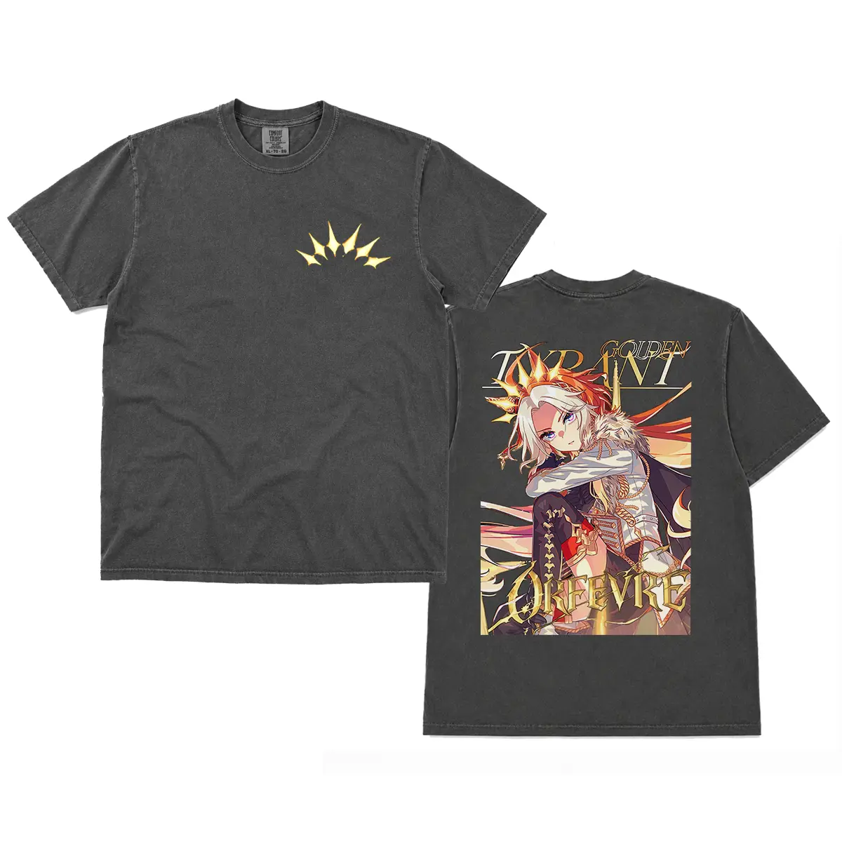 Orfevre UMA Musume T-Shirt, Anime Girl Graphic Tee, Golden Racing Horse Girl, Unique Anime Fan Gift, Manga T-shirt