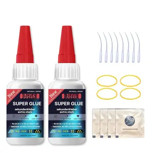 Super Glue  Purpose 80 G / 2.82 Oz, Drying , with Anti-Clog Caps Precision Drip Nozzle,Clear Glue for Craft Shoe Plastic Ceramic Glass Leather Fabric Craft Glue