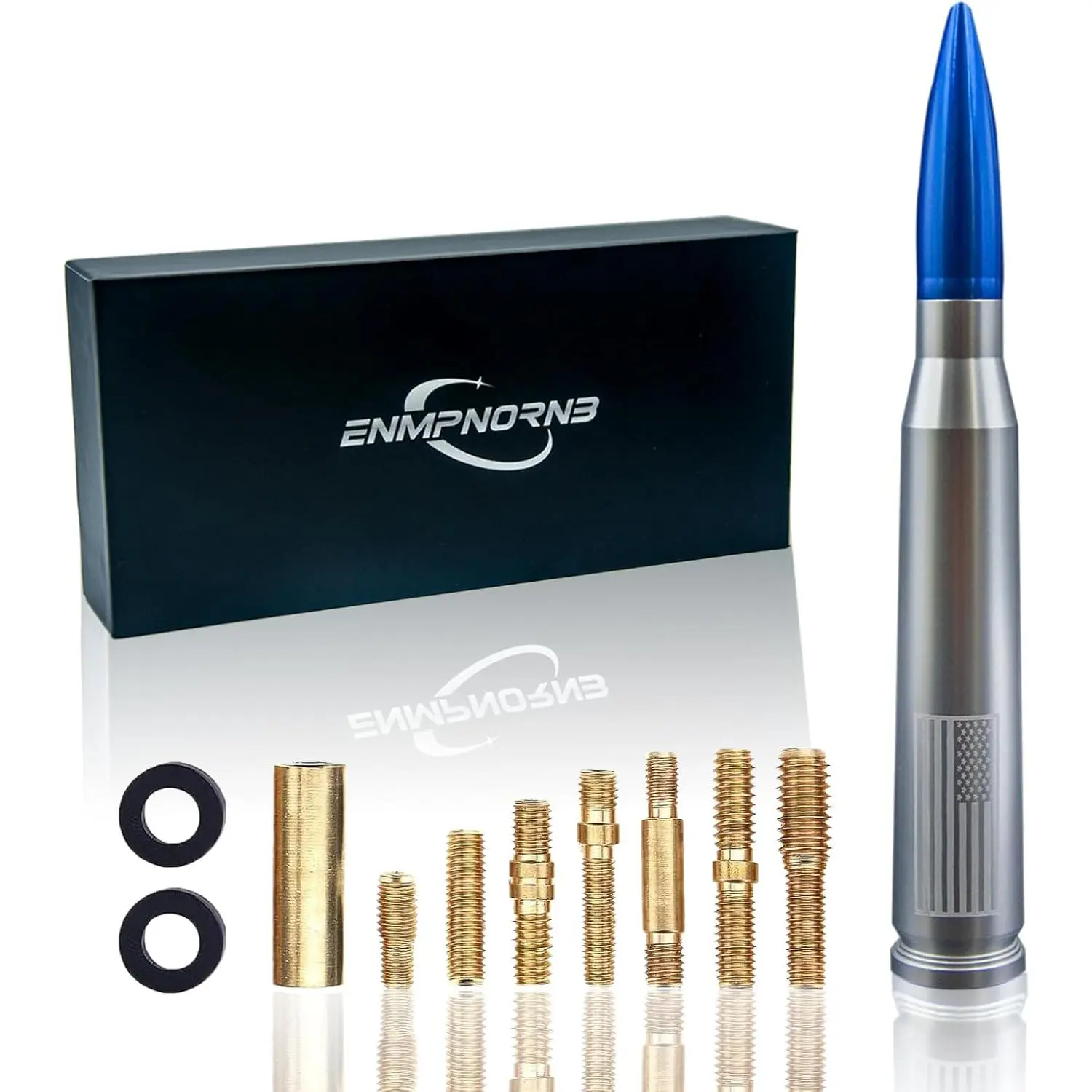 Silver+Blue with Flag