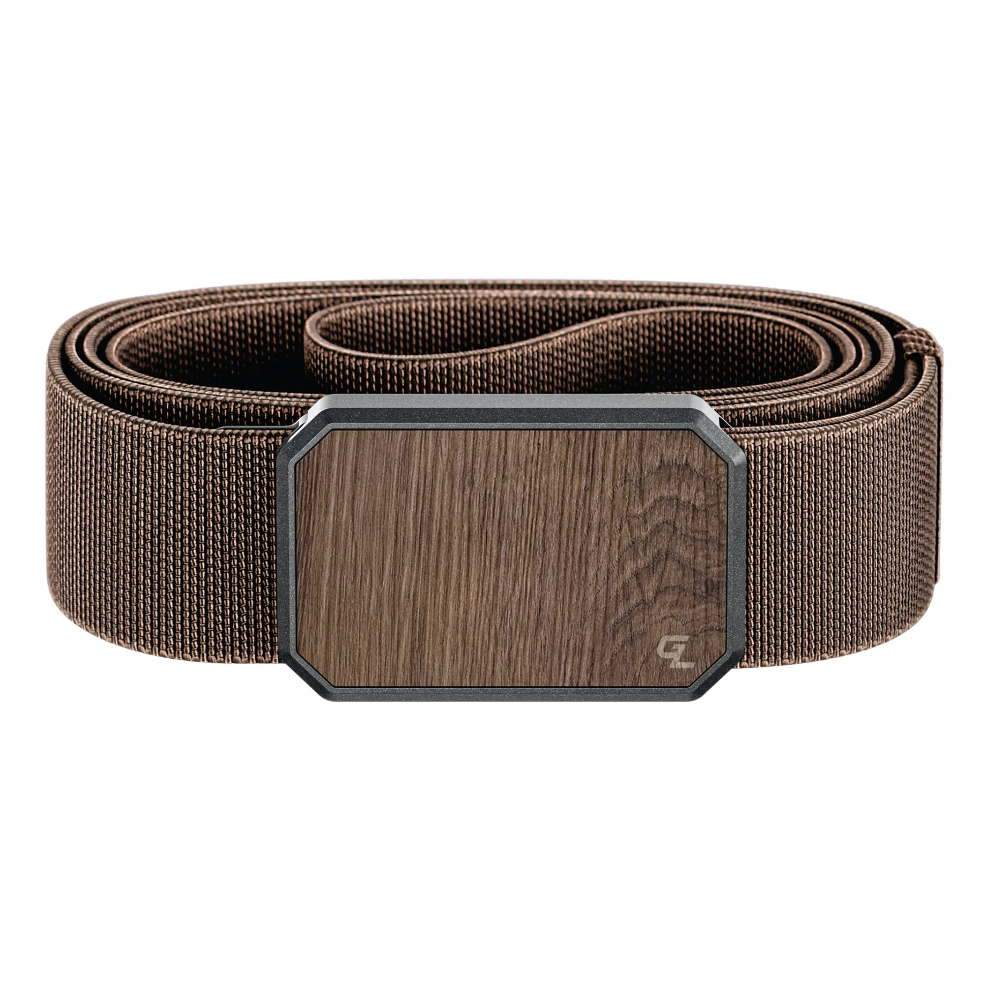 Groove Life Groove Belt, Men's Magnetic Stretch Belt, Adjustable Fit & Durable for Work, Everyday Carry & Casual Wear, Walnut / Dark Earth Brown