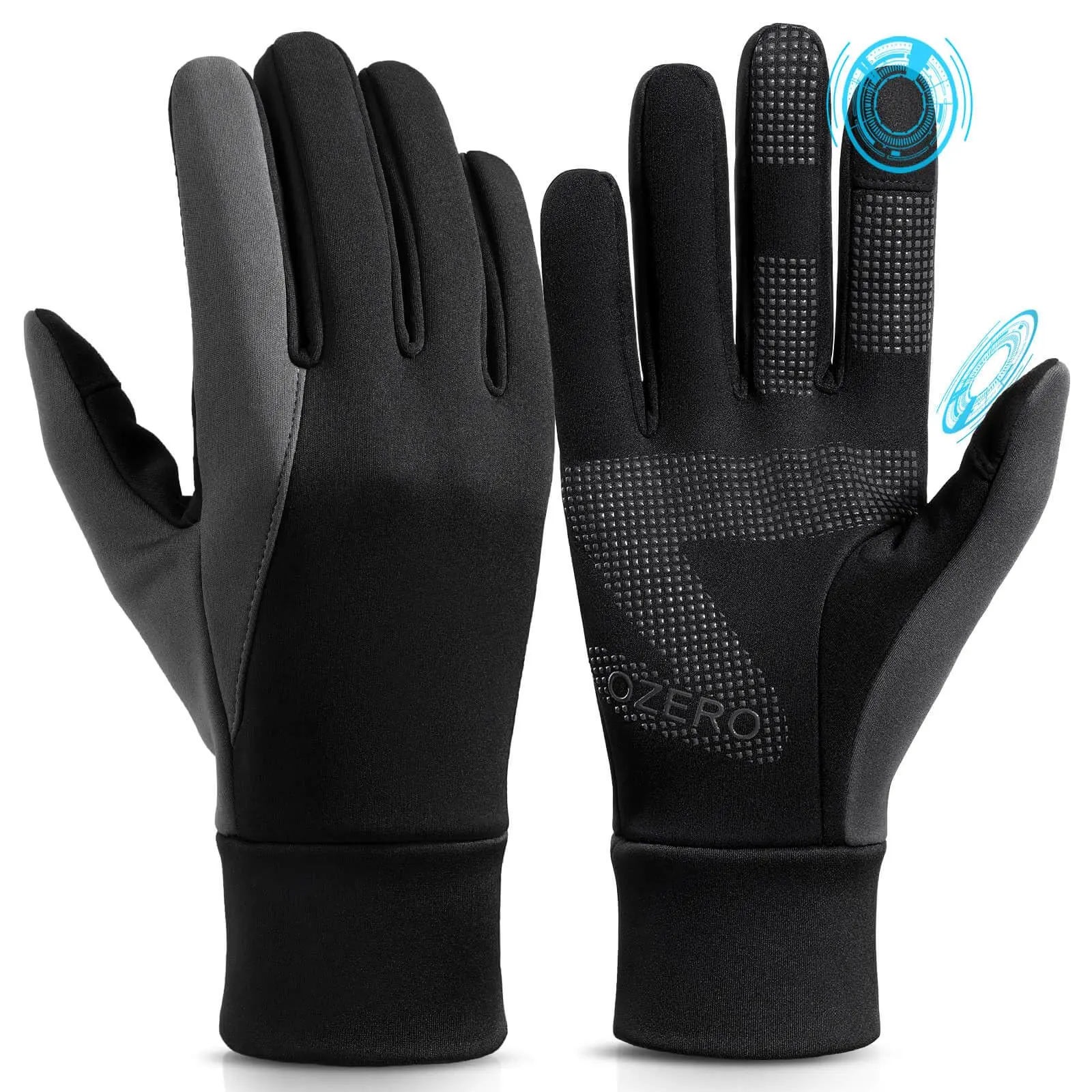 OZERO Winter Touchscreen Gloves for Women Warm Running Gloves Windproof Water Resistant Lightweight Thermal Glove for Hiking Cycling Driving Protective Gear