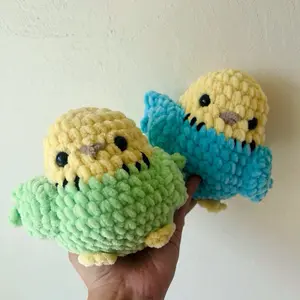 Crochet Parakeet Bird Plushie