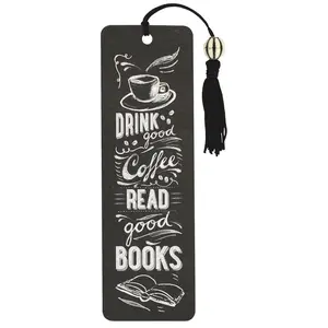 Coffee & Books Beaded Bookmark,1Pc - Hardcover