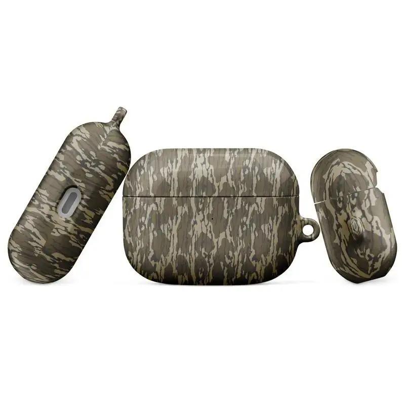 Camo Case Cover for AirPods In Bottomland Hunting Camouflage- Trendy Protective Cover for AirPods 1/2/3/4 AirPods Pro 1/2