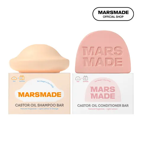 MARSMADE Shampoo & Conditioner Bundle - Official Product Anti-Hair Loss & Hair Growth - Oil Control & Dandruff Relief - Repair & Nourish - Zero Waste