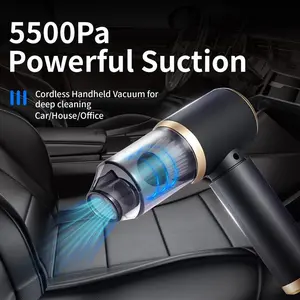 Portable Handheld Vacuum Cordless for Car Detailing & Desk Cleaning Includes Crevice Tool & Brush Cordless Design for Easy Movement