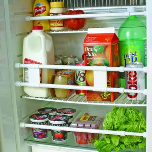 1pcs Adjustable Elastic RV Refrigerator Fixed Bar, Prevents Drinks Spills, Organizer, Retractable Design, Essential RV Accessory