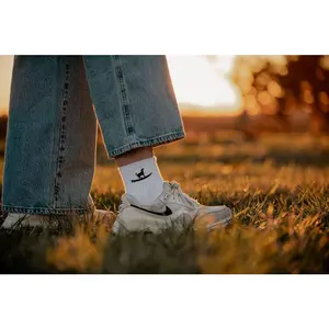 Embroidered Crew Socks