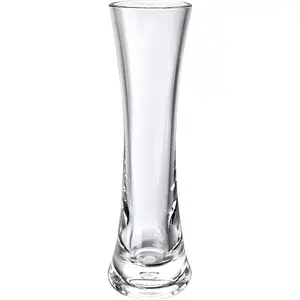 - Small  Round Bud Vase, Shatterproof, High Transparency, Plastic Single Stem Vase, Clear, Hight 7.52 inch, 1 count