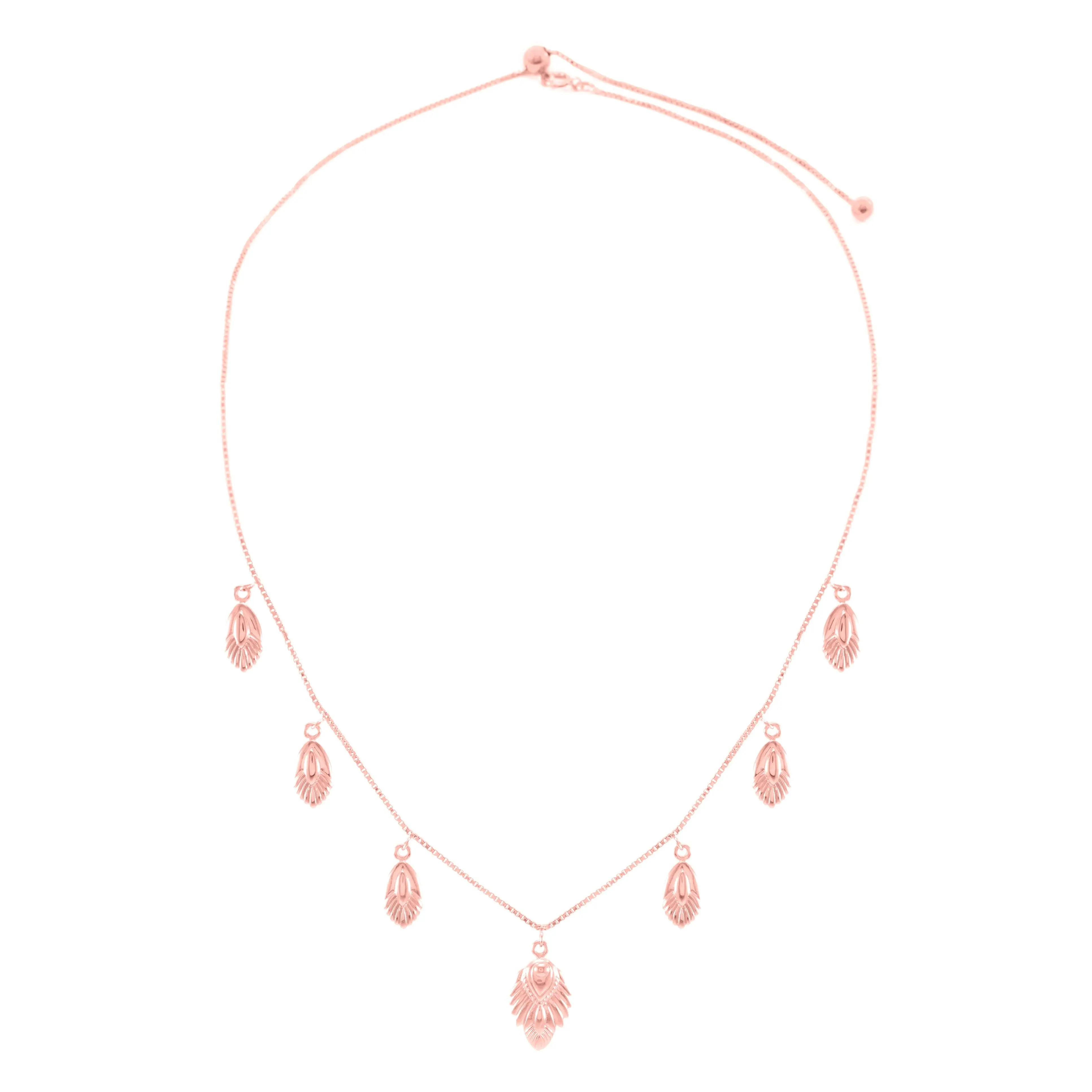 Artemis Slider Choker Necklace, Rose Gold