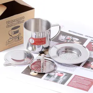 Authentic Vietnamese Screw Down Phin Coffee Filter Maker Press 1 Pack Medium 8 oz Made in Vietnam