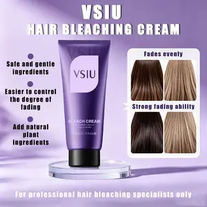 VSIU Hair Bleaching Cream Gently Bleaches And Removes Color Effectively, Making It An Ideal Choice For Achieving Blonde Hair. Suitable For Both Men And Women. 300ML Per Bottle. Designed For Professional Hair Bleaching Professionals