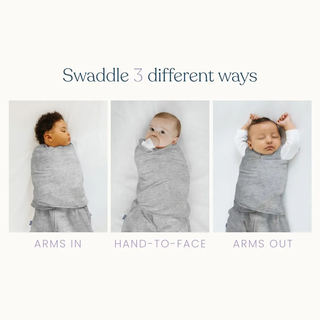 100% Cotton Sleepsack Swaddle, 3-Way Adjustable Wearable Blanket, TOG 1.5, Baby Blue, Newborn, 0-3 Months 100% Cotton Sleepsack Swaddle, 3-Way Adjustable Wearable Blanket, TOG 1.5, Baby Blue, Newborn, 0-3 Months