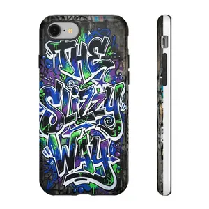 The Stizzy Way Phone Case | Graffiti Street Art, Blue Green Urban Design