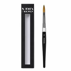 NBD Professional 100% Kolinsky Hair Acrylic Nail Brush for Acrylic Nail Art - size 8,10,12,14,16