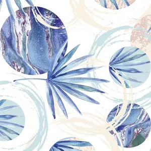 Flowers Napkins Palm Decorative Floral Paper Decoupage Napkin #5001