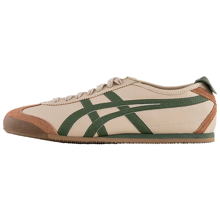 Onitsuka Tiger Mexico 66 Brown Green Retro Low Top Sneakers Unisex DL408-1785