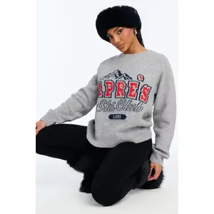 Apres Ski Club Pullover Sweater - Grey/combo