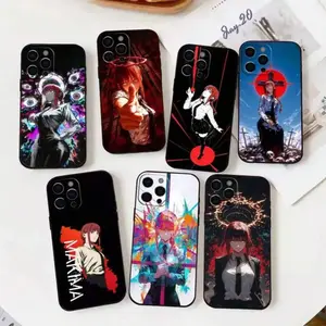 Stylish cool anime C-Chainsaw Man M-Makima phone case For iPhone 17/16/15/14/13/12/11/Pro/ProMax/Plus/Air/Xsmax/E, Anti Fall Soft TPU Back Cover, Shockproof Cover, superior quality, Trendy Case, Manga Merchandise, Special Gift for Christmas