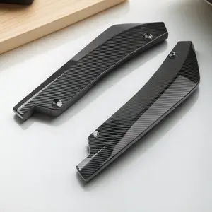 Car Side Skirt Air Deflector, Carbon Fiber Car Side Skirt Air Deflector, Universal Car Exterior Accessories for Car Body Enhancement