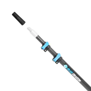 Blue Dragon Carbon Fiber Telescopic Poles up to 35 Feet Reach with Locking Clamp & Comfort Grip for Safe Work
