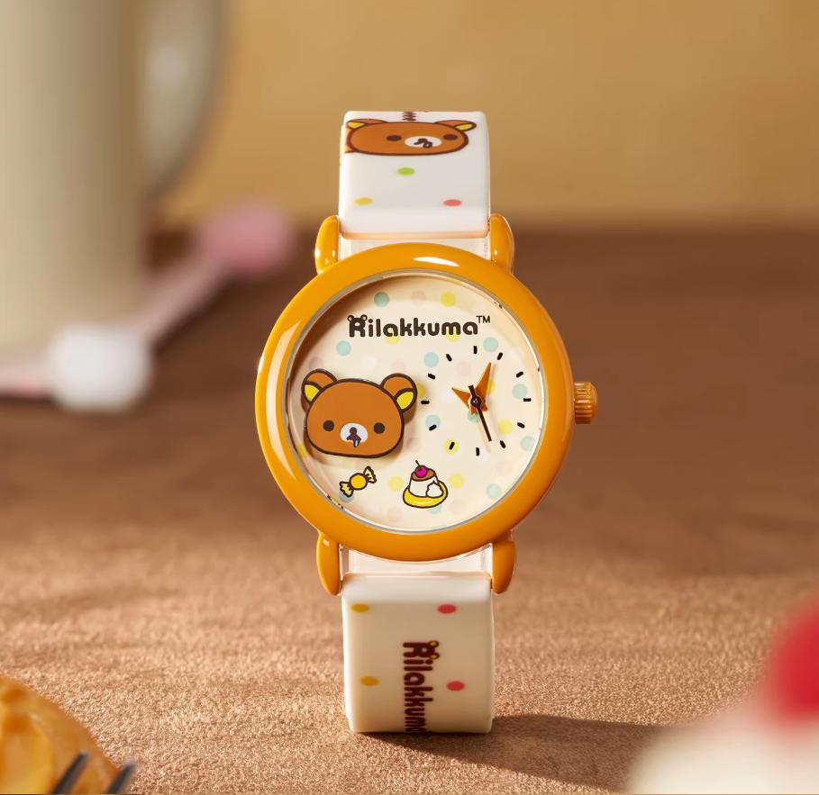 Rilakkuma Gulugulu Moments Series Wristwatch, Official Rilakkuma Merchandise, Cute Unisex Watch Blind Box for Guys and Girls, The Perfect Surprise Gift for Fans and Collectors, Soft Strap Comfortable for Daily Wear