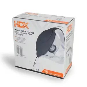 HDX HS530 | 10-Cup Large Water Filter Pitcher, BPA Free