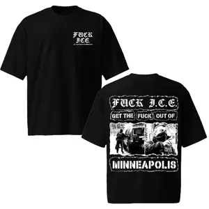 Fck ICE - Get The Fck Out Of Mineapolis Shirt, Casual Unisex Vintage Retro, Fashion Cotton, Full Colors, Full Sizes, For Men, For Women