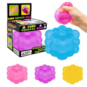 Round Rubik's Cube Maltose Squishy Stress Relief Toy, Squishy Stress Relief Toy to Relieve Adult Stress and Anxiety