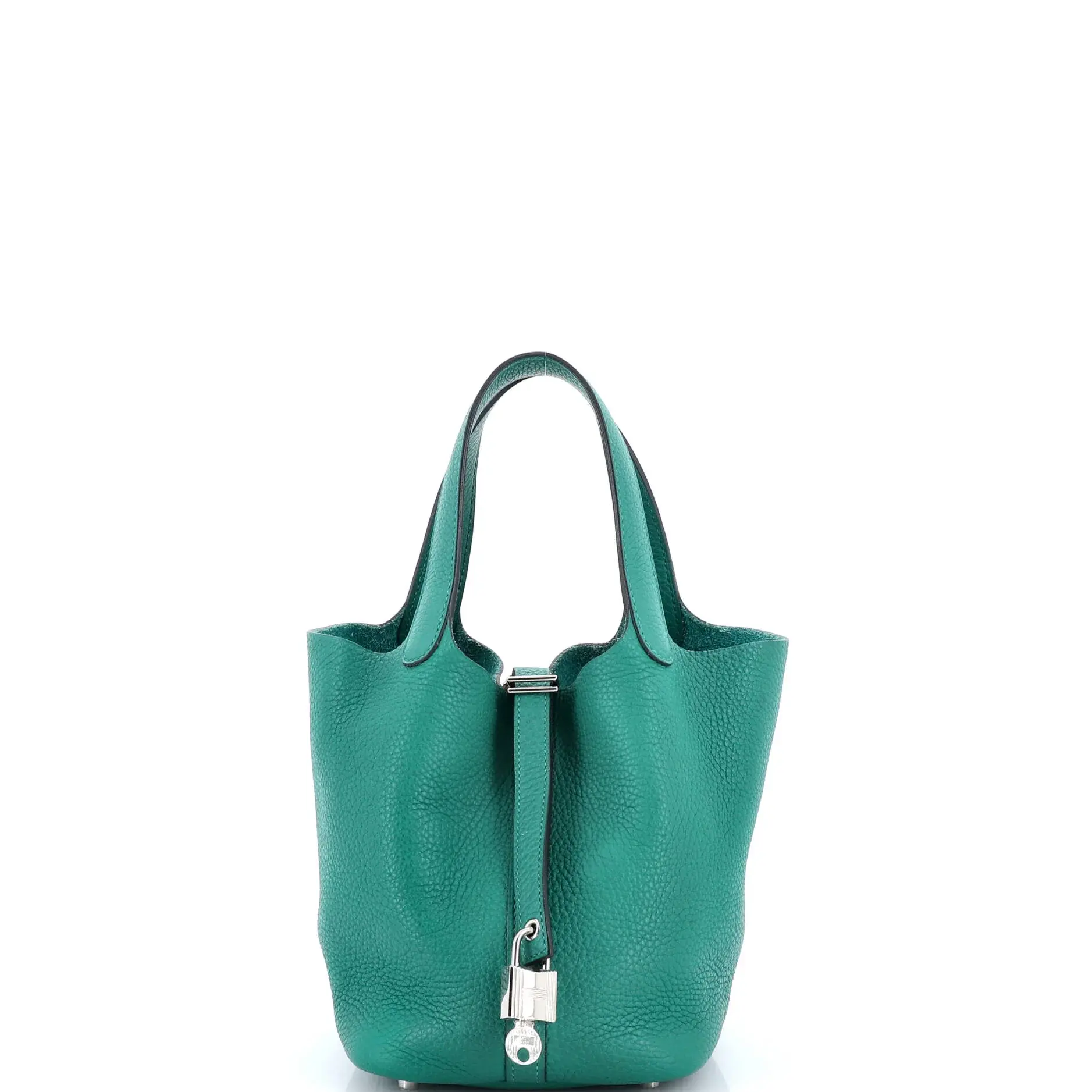 Pre-owned HERMÈS material Bucket Bags Hermes Picotin Lock Bag Clemence PM by Rebag