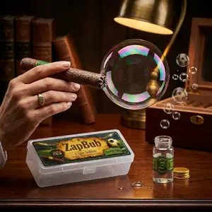 2026Soccer Themed Cigar Bubble Toy, Portable Pop Bubble Box, Anxiety Relief Fidget Toy, Funny Adult Prank Gift, Sports Party Novelty Present