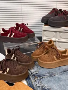 Women's Thick Sole Sport Casual Shoes, Spring Training Shoes, Fashionable Comfort, Suitable for Back-To-School Daily Wear, Sneaker