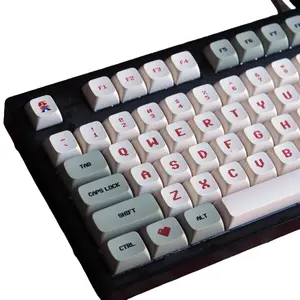 Gaming Retro Keycaps Custom 127 Keys Set For Mechanical Keyboards  XDA Profile Standard ANSI Layout Compatible Dye-Sublimation