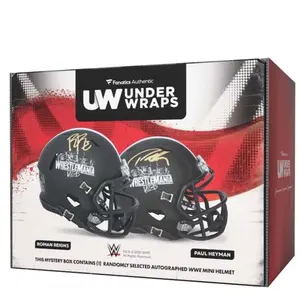 2026 Fanatics Authentic WWE Under Wraps AUTOGRAPHED MINI SIZE HELMET Mystery Box