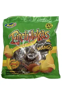 ENCHILOKAS MANGO CANDY  PACK 32 PIECES IN A BAG TAMARIND COVERED GUMMIES