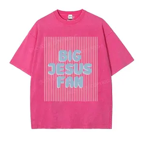 Big Jesus Fan Unisex Washed Tee | Plus Size Cotton T-Shirt