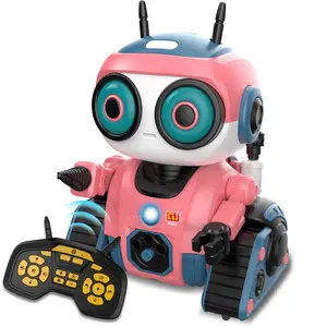 Intelligent Robot with Remote Control Gesture Sensing Interaction Voice Control Sing Dance Perform Modes Perfect Gift for Kids Unisex STEM Education Toy