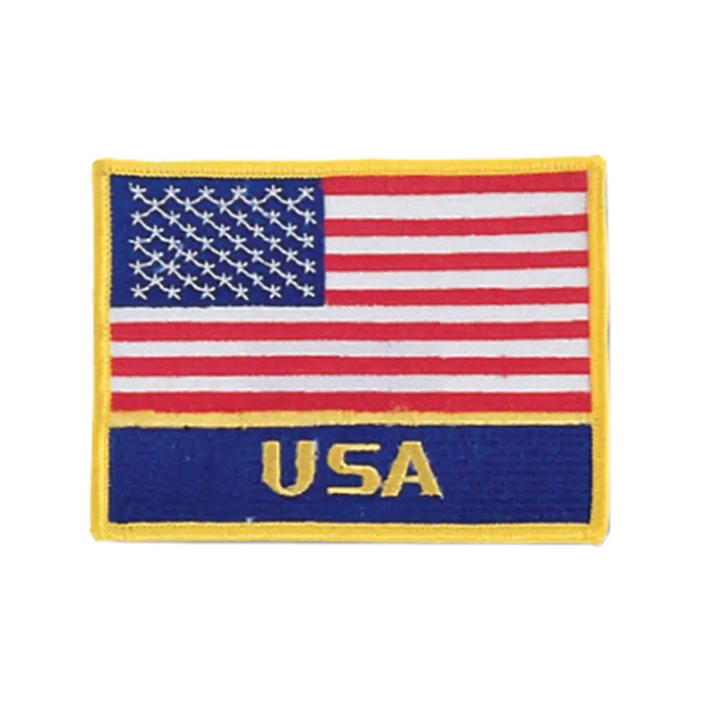 Sewn-In USA Flag Patch